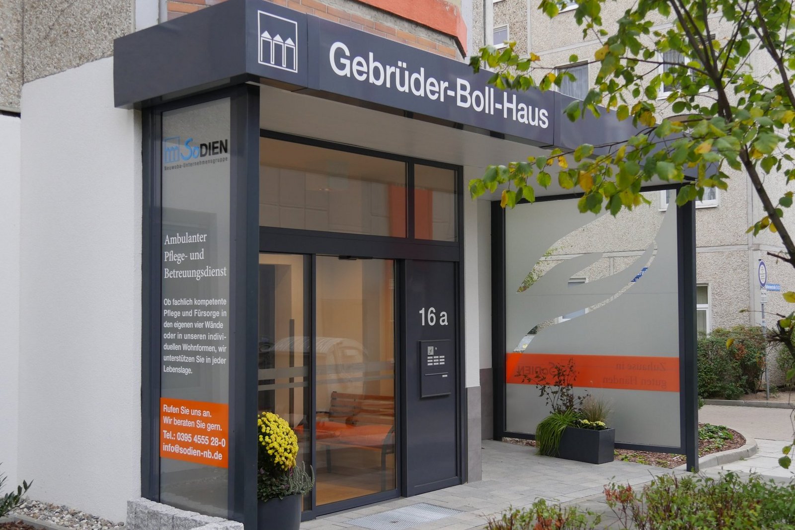 2018 wurde das Gebrüder-Boll-Haus zur Erweiterung der ambulant betreuten WGs eröffnet.